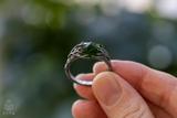 Raw Diopside Crystal Ring