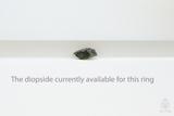 Raw Diopside Crystal Ring