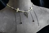 Tor Necklace — Pearl and Garnet