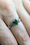Mossy Chrome Diopside Ring