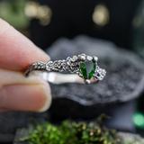 Mossy Chrome Diopside Ring