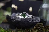 Mossy Chrome Diopside Ring