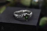 Mossy Chrome Diopside Ring