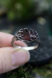 Raw Garnet Crystal Ring