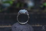 Raw Aquamarine Crystal Ring