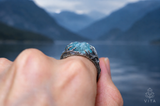 Raw Aquamarine Crystal Ring