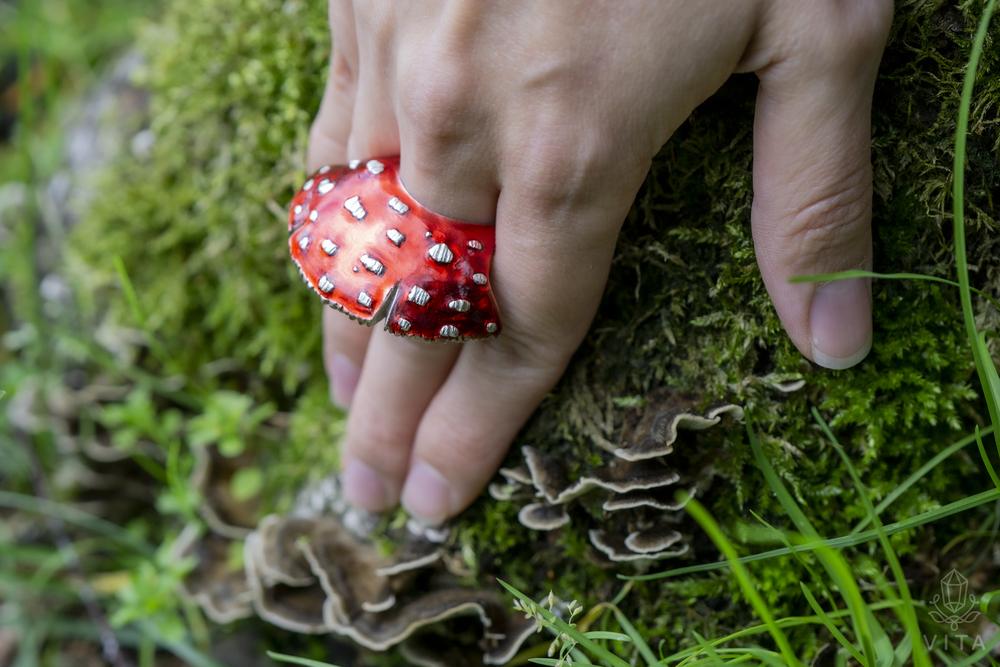 Fly Agaric Mushroom Ring