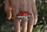 Fly Agaric Mushroom Ring Set