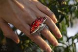 Fly Agaric Mushroom Ring Set