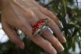 Fly Agaric Mushroom Ring Set