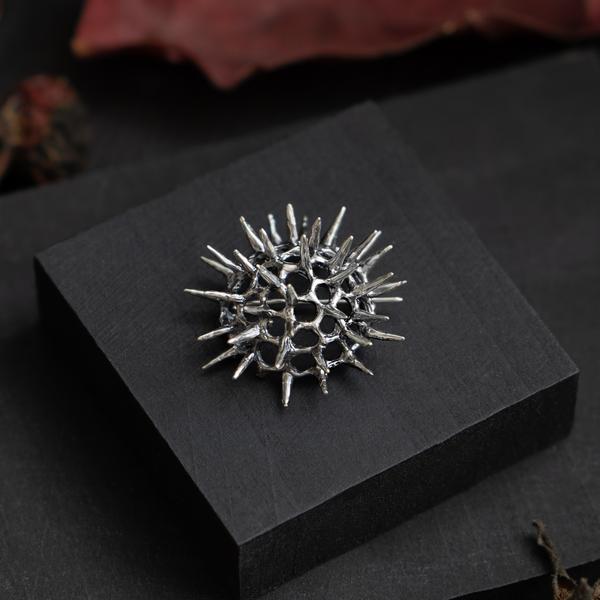 Datura Seed Pod Brooch