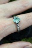 Raw Fluorite Crystal Ring