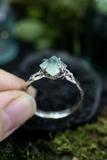 Raw Fluorite Crystal Ring