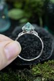 Raw Fluorite Crystal Ring