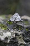 Silver Mountain Raw Quartz Two-Finger Ring