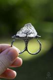 Silver Mountain Raw Quartz Two-Finger Ring