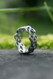 Silver Braided Branches Ring