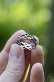 Silver Braided Branches Ring