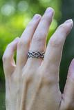Silver Braided Branches Ring