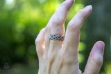 Silver Braided Branches Ring