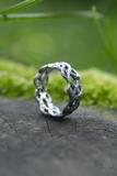 Silver Braided Branches Ring