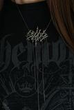 Skog Necklace – Black Metal Logo Jewelry
