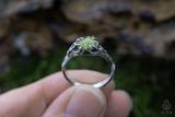Norwegian Raw Vesuvianite Crystal Ring