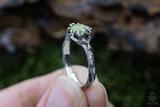 Norwegian Raw Vesuvianite Crystal Ring