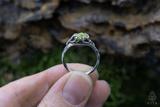 Norwegian Raw Vesuvianite Crystal Ring