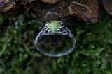 Norwegian Raw Vesuvianite Crystal Ring
