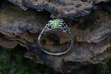 Norwegian Raw Vesuvianite Crystal Ring