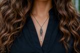 Quartz Crystal Moon & Star Pendant