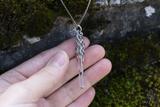 Quartz Crystal Moon & Star Pendant
