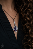 Amethyst Raven Claw Pendant