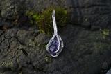 Amethyst Raven Claw Pendant